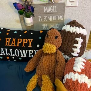 Plushie snagged ducky comforter sleeping ducky